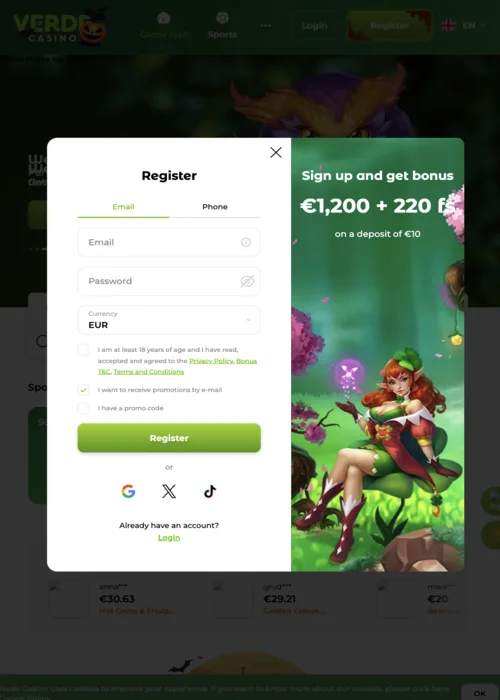 Snelle casino registratie in 30 seconden met instant verificatie